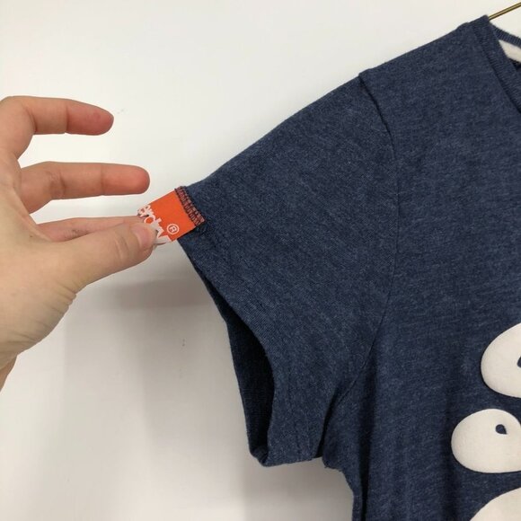 Superdry navy blue graphic logo women’s t-shirt pop of rainbow size Small - Picture 7 of 12
